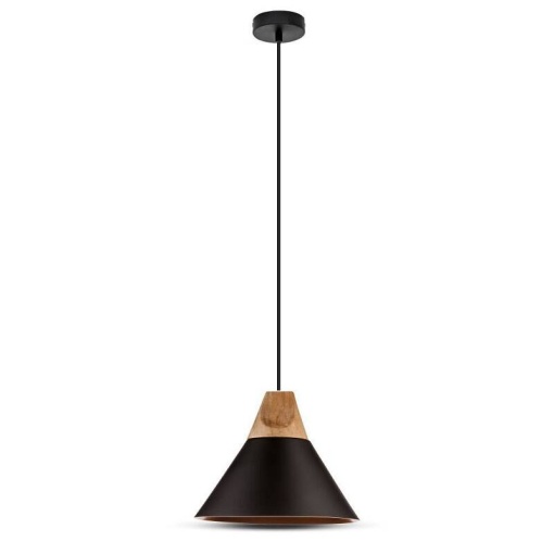 Pendul Conic negru lemn V-TAC D250
