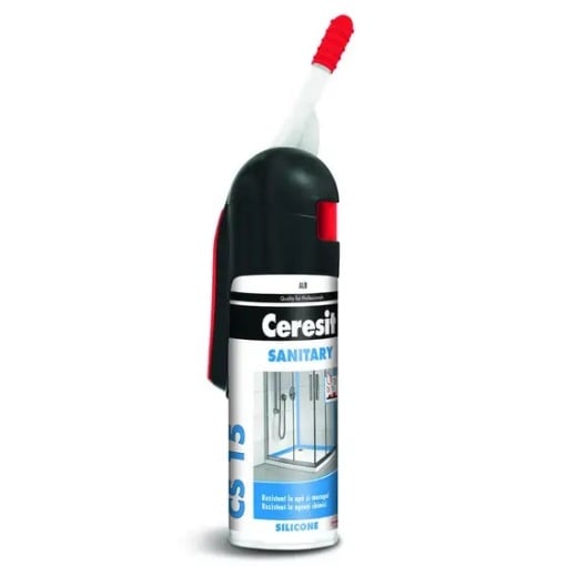 Silicon sanitar, CS15, alb, 100 ml, Ceresit