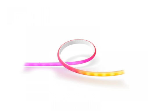Banda LED RGB inteligenta Philips Hue Gradient Lightstrip, Bluetooth ,20W, 1600 lm, lumina alba si color (2000-6500K), IP20, 2 metri