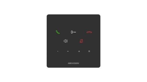 Post interior interfon audio Hikvision DS-KH6000-E1, 9 butoane, microfon inclus, difuzor inclus, interfata: 1 RJ-45 100 Mbps, alimentare:IEEE802.3af, Standard PoE,12 VDC, temperatura de functionare: -10 °C to 50 °C