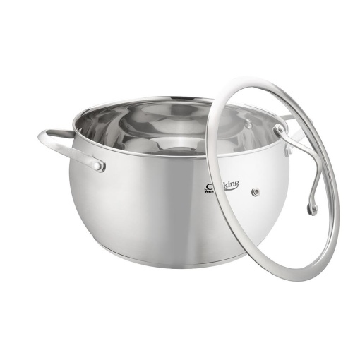 Semioala Heinner 6L inox 24x13.5 cm - compatibila inductie, capac sticla termorezistenta