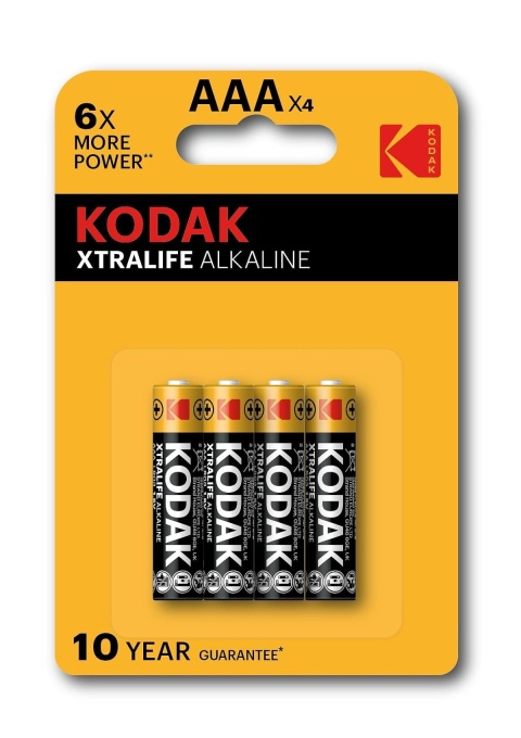 Set 4 baterii alkaline Kodak AAA LR03 1.5V – energie de durata pentru dispozitive esentiale