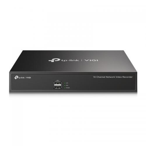 NVR TP-Link VIGI 16 canale 1016H; 8 MP,1 SATA Interface, max 16TB, H.265+; ONVIF Detecții multiple: oameni, vehicule, zgomot, obiecte abandonate etc.