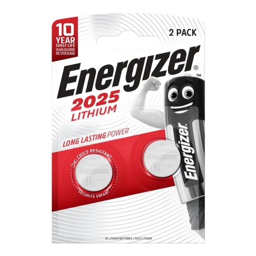 Set 2 baterii, CR2025, 3V, Energizer Lithium