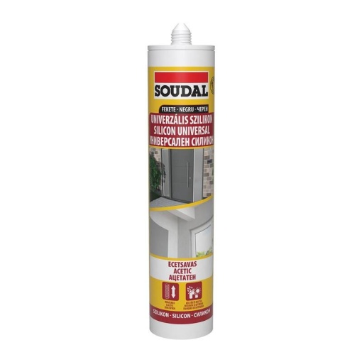 Silicon universal negru Soudal 280ml