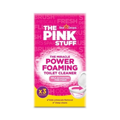The Pink Stuff, Pudra spumanta, curatare vas toaleta, 3 x 100 g