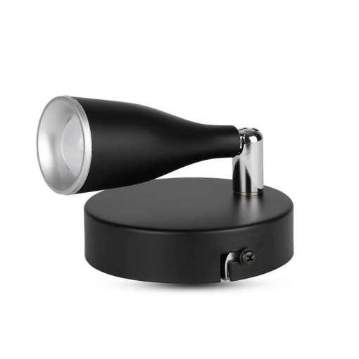 Aplica LED ajustabila neagra 3000k 4.5W V-TAC