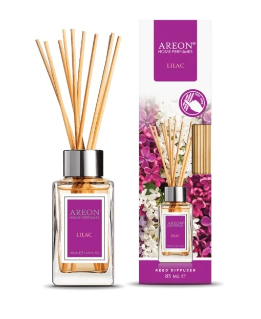 Odorizant de camera, Liliac, 85 ml, cu betisoare, Areon