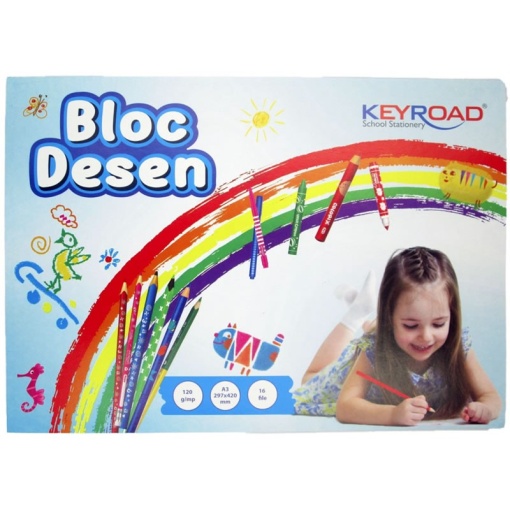 Bloc de desen, format A4, 16 file, orizontal