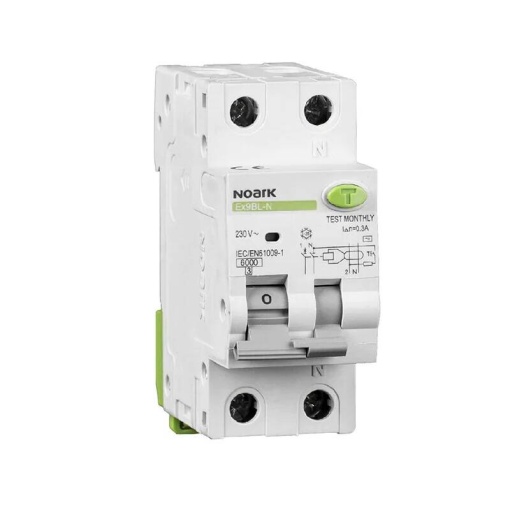 Intreruptor automat modular diferential combinat Noark Ex9BL-N 1PN 6A