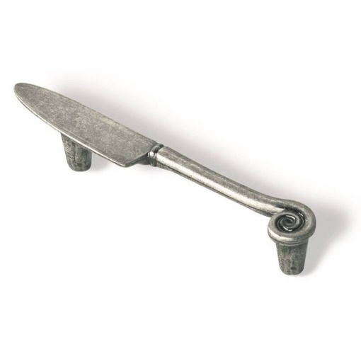 Maner Cutit argintiu antic 96mm