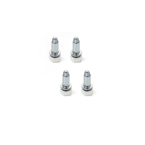 Picior M6 hexagonal alb set 4