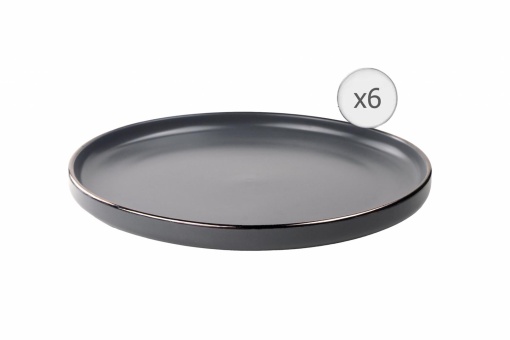 SET 6 FARFURII INTINSE, CERAMICA 27 CM, CALYPSO, ART OF DINING BY HEINNER