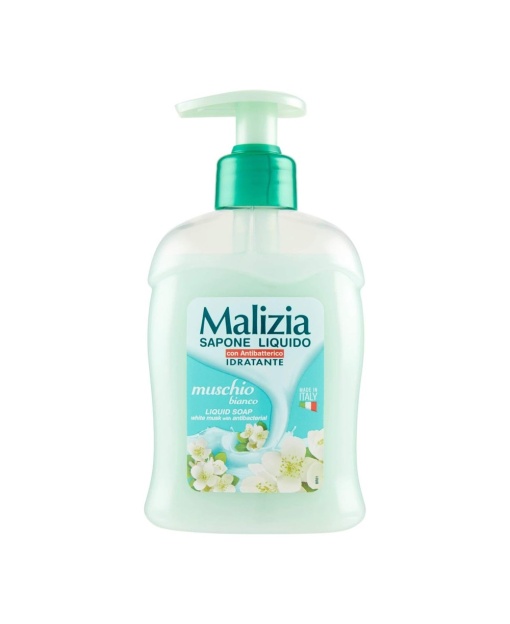 Sapun lichid 300 ml, Mosc alb, Malizia