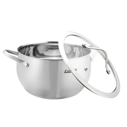 Semioala Heinner 4.3L inox 22x11.5 cm - compatibila inductie, capac sticla termorezistenta
