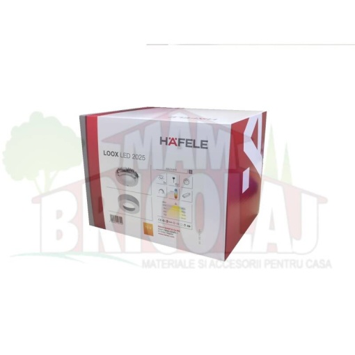 Kit complet 3 spoturi cu acoperiere lumina rece Hafele