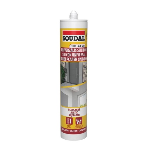Silicon universal alb Soudal 280ml