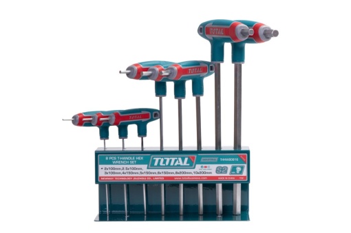 TOTAL - SET 8 CHEI IMBUS IN T: 2-10MM, CR-V (INDUSTRIAL)