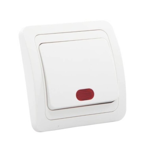 Intrerupator ceramic simplu cu led