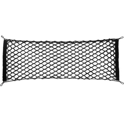 Organizator auto, 1 compartiment, portbagaj, tip plasa, material elastic, 100 x 30 cm, Negru