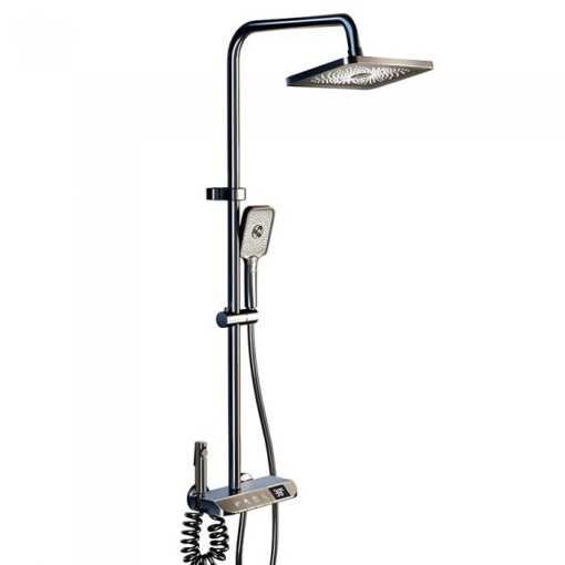 Set de dus smart, display LED, afișaj digital, 4 moduri de curgere, ajustabil, HP060GR, iHunt