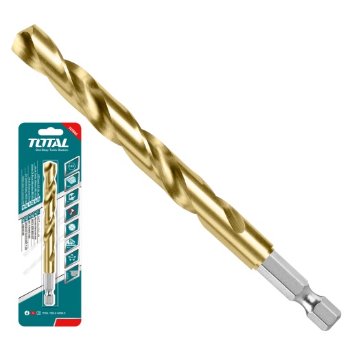 TOTAL - BURGHIU CU CAP BIT PRINDERE HEXAGONALA HSS 7.5MM