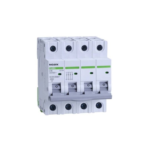 Intreruptor automat modular Noark Ex9BS 3PN 16A