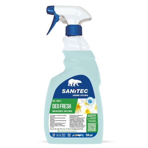 Sanitec, Odorizant de camera, Deo Fresh, Mosc alb, 750 ml