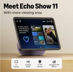 Amazon Echo Show 11 (newest model), Vibrant Full-HD 11" display with more viewing area and spatial audio, Designed for Alexa+, Graphite - Img 2