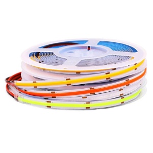 Banda LED COB cu lumina rece de 12W si 12V, 5m cu difuzor continuu - Img 2