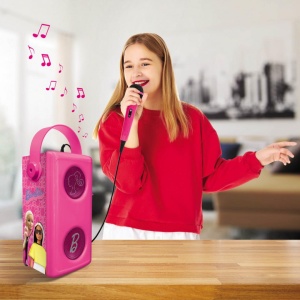 BOXA CU LUMINI&MICROFON FARA FIR, BARBIE - Img 3
