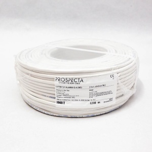 Cablu alarma 6 x 0.22 + 2 x 0.75 premium, cupru 100%, cod: I049IT, Li-Y (ST)Y, made in Italy, utilizare pentru sisteme de alarma, manta exterioara PVC alb, ecranare: folie de aluminiu laminata, raza de curbura 10x diametru, Peak Operating Voltage 250,