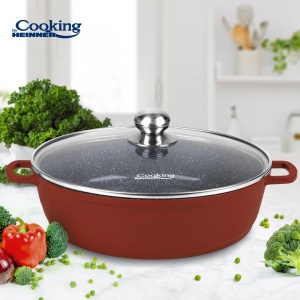 CRATITA ALUMINIU+CAPAC 40x9.8CM, 11 L, CALABRIA, COOKING BY HEINNER - Img 2