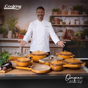 CRATITA ALUMINIU TURNAT + CAPAC 20x10 CM, 2.4L, NICOLAI TAND, ORIGINI, COOKING BY HEINNER - Img 8