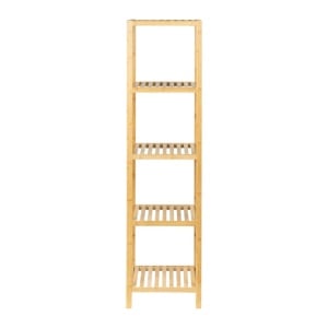 Etajera depozitare KL273, cu 5 rafturi, lemn, multifunctional, natur - Img 2