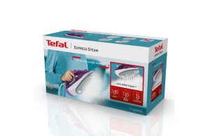 Fier de calcat Tefal Express Steam FV2836E0, 2400W, jet de abur 165 g/min, abur variabil 0-35 g/min, 270 ml, violet - Img 2