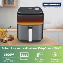 FRITEUZA CU AER CALD HEINNER CRISPSTEAM ELITE HAF-H7DLST1800 - Img 4