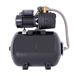 Hidrofor cu pompa autoamorsanta, 900 W, fonta, debit 3960 l/h, inaltime refulare 44 m, vas de expansiune 50 Litri, Negru - Img 3