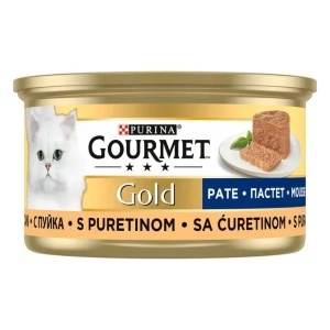 Hrana umeda pentru pisici, Curcan, pate, Gourmet Gold, Purina, 85 g