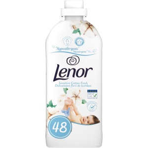 Lenor, Balsam de rufe, Sensitive Cotton Fresh, 48 spalari, 1200 ml