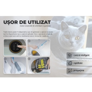 Litiera automata iHunt Smart Cat Litter V1 – Solutia perfecta pentru pisica ta - Img 6