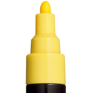 Marker Posca PC-5M varf rotund, 1.8 - 2.5 mm, Galben - Img 3