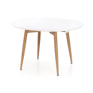 Masa extensibila living HM Caliber, blat MDF, structura metalica, 160-200x90x76 cm, Stejar San Remo - Img 3