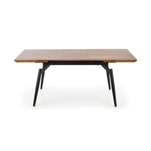 Masa extensibila living HM Cambell, MDF Furniruit, cadru metalic, 140-180x80x74 cm, 8 persoane, stejar negru - Img 2