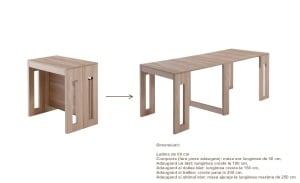 Masa extensibila modulara 250 cm, pentru sufragerie sau dining – 4 pana la 10 persoane - Img 3