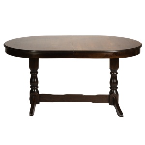 Masa living extensibila Euro 2, lemn masiv, blat MDF furniruit, 12 persoane, 155 192.5 230x97x76 cm, wenge - Img 3