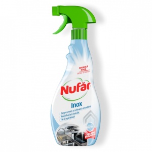 Nufar, Solutie spray, curatare suprafete, Inox, 500 ml