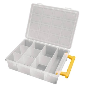 Organizator piese transparent 242x188x60mm