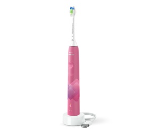 Periuta de dinti sonica electrica Philips Sonicare Seria 4100 HX3689/41, 31000 miscari/minut, 1 mod de curatare, 2 intensitati, senzor presiune, functii BrushSync & SmartTimer, 1 cap de periere, Roz Paradis
