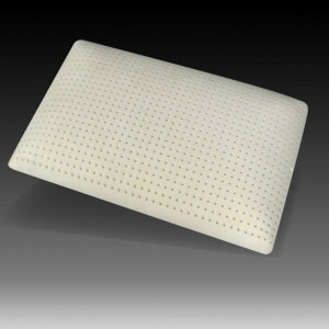 Perna latex pentru copii, 40x30 cm, husa bumbac, antialergenica, antibacteriana, ecologica - Img 3